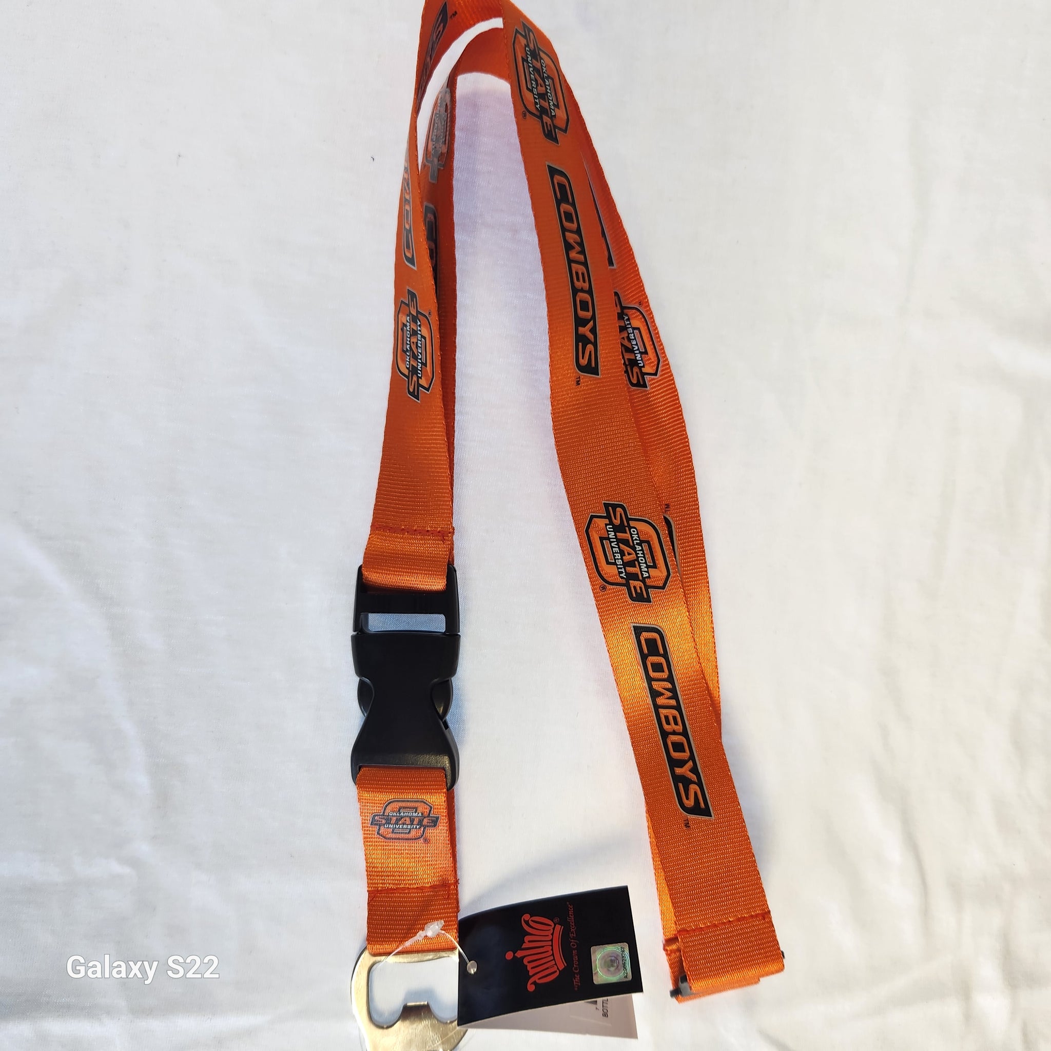 Oklahoma State Bottle Opener Lanyard