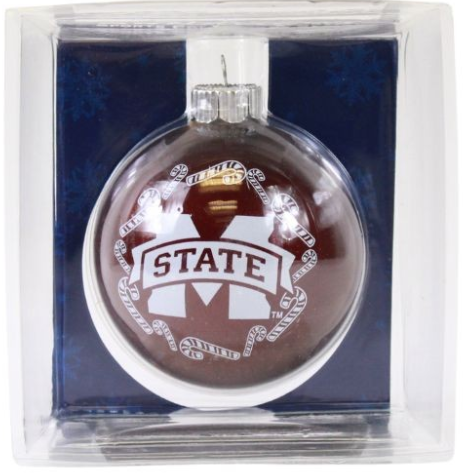 Mississippi State Candy Cane Ornament